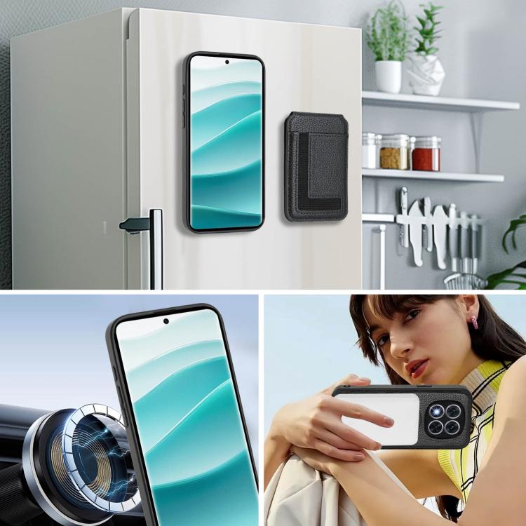 For Redmi Note 14 Pro 5G CX01 Detachable Magsafe Magnetic Card Bag Phone Case