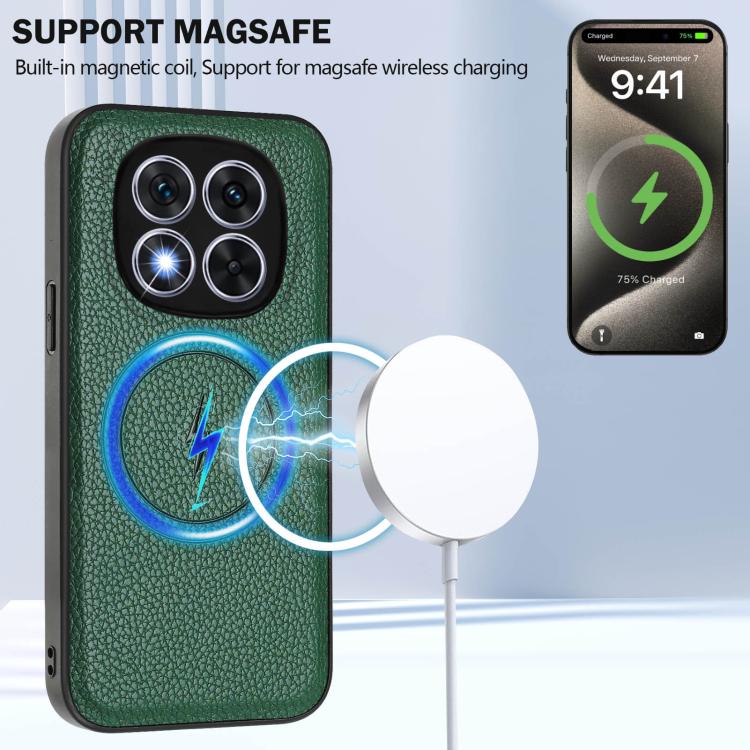 For Redmi Note 14 Pro 5G CX01 Detachable Magsafe Magnetic Card Bag Phone Case
