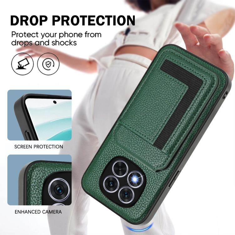 For Redmi Note 14 Pro 5G CX01 Detachable Magsafe Magnetic Card Bag Phone Case