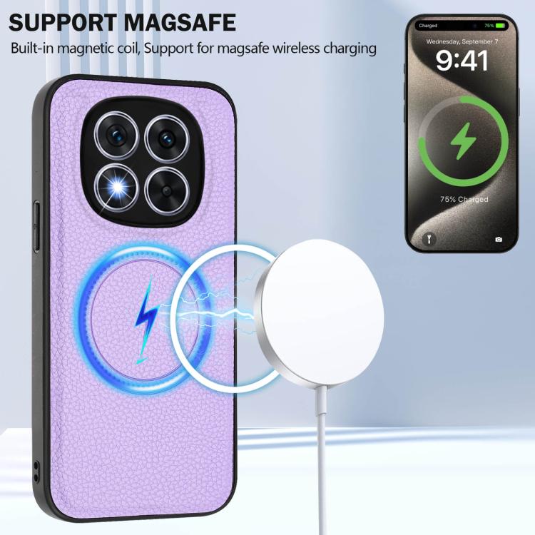 For Redmi Note 14 Pro 5G CX01 Detachable Magsafe Magnetic Card Bag Phone Case