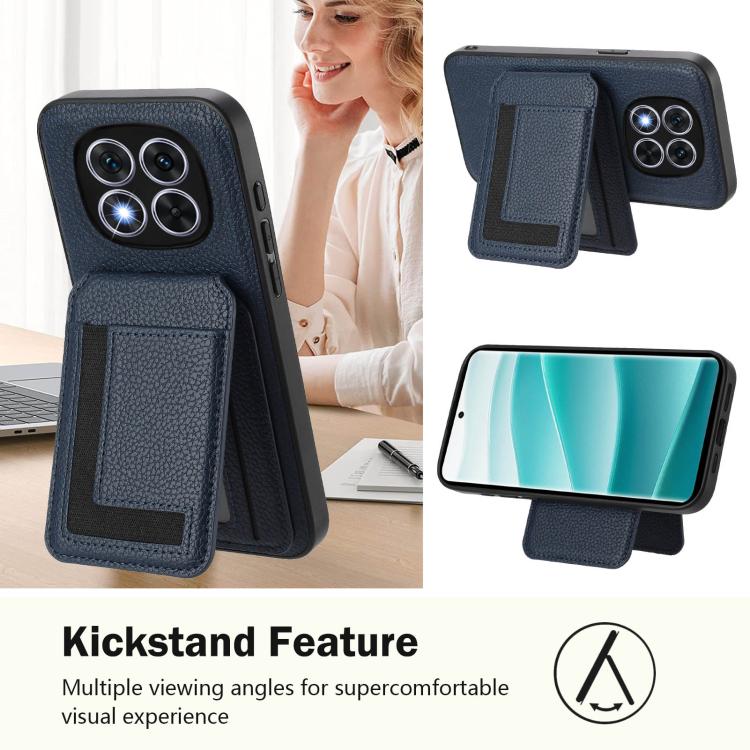 For Redmi Note 14 Pro 5G CX01 Detachable Magsafe Magnetic Card Bag Phone Case