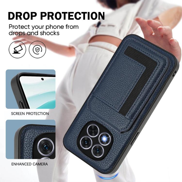 For Redmi Note 14 Pro 5G CX01 Detachable Magsafe Magnetic Card Bag Phone Case