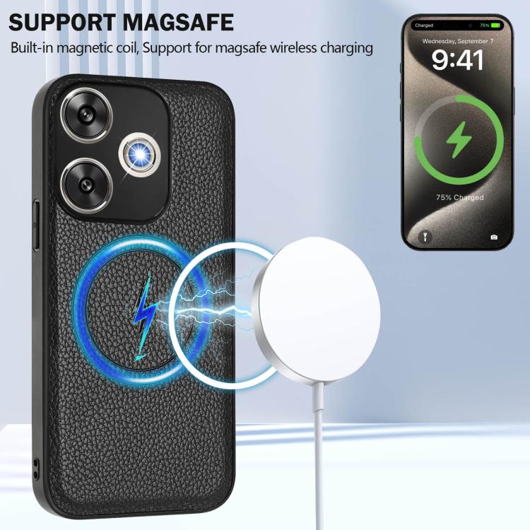 For Redmi  Turbo 3 / Poco F6 India CX01 Detachable Magsafe Magnetic Card Bag Phone Case