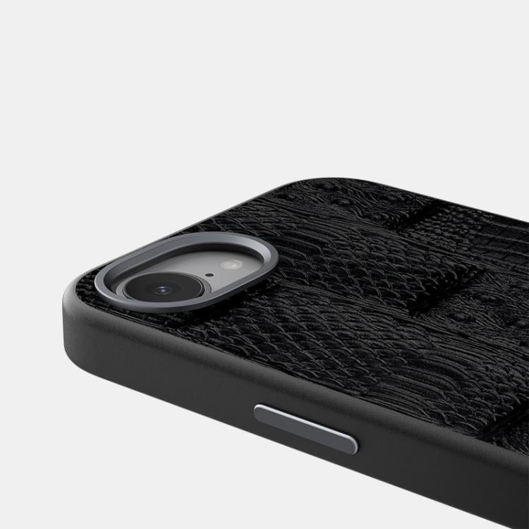 For iPhone 17e / 16e ABEEL Beast Pattern 6D Micro-Embossed MagSafe Genuine Leather Phone Case