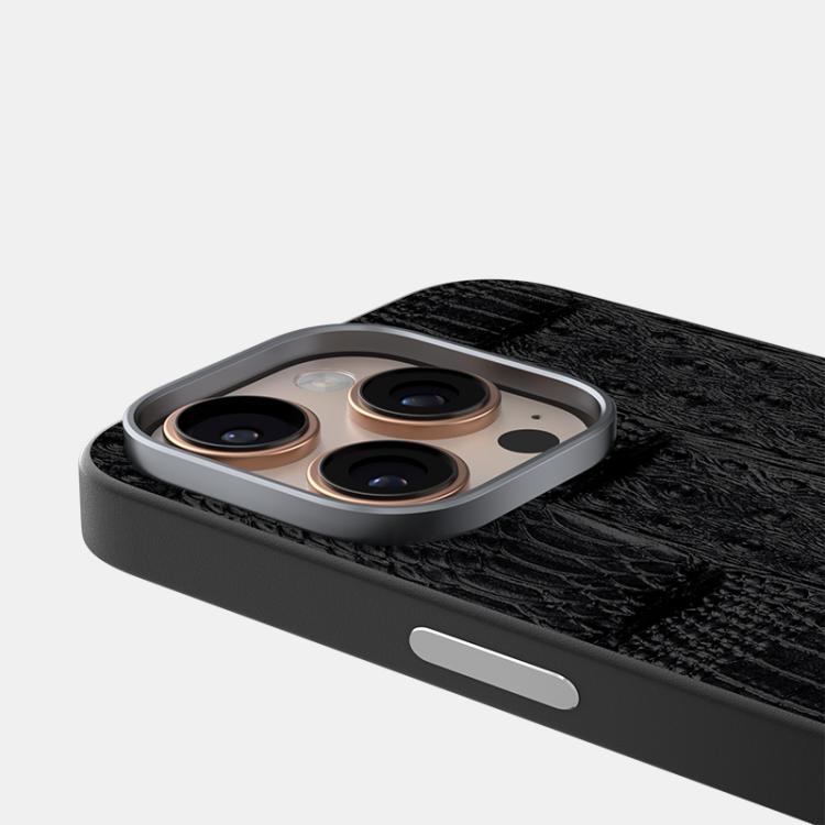 For iPhone 13 Pro Max ABEEL Beast Pattern 6D Micro-Embossed MagSafe Genuine Leather Phone Case