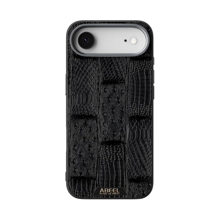 For iPhone Air ABEEL Beast Pattern 6D Micro-Embossed MagSafe Genuine Leather Phone Case