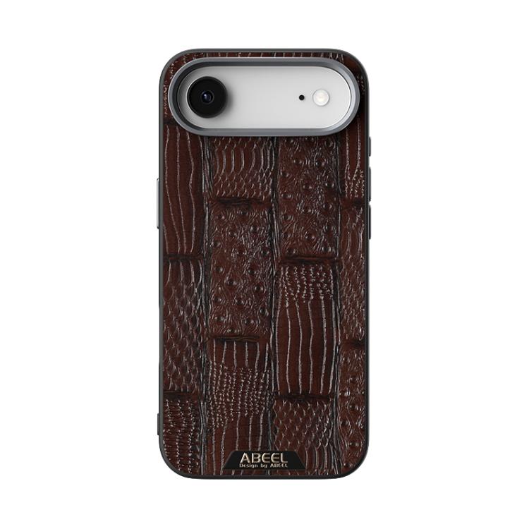 For iPhone Air ABEEL Beast Pattern 6D Micro-Embossed MagSafe Genuine Leather Phone Case