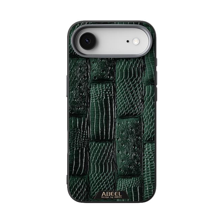 For iPhone Air ABEEL Beast Pattern 6D Micro-Embossed MagSafe Genuine Leather Phone Case