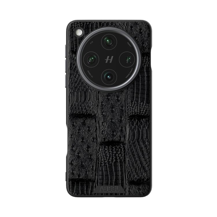 For OPPO Find X8 ABEEL Beast Pattern 6D Micro-Embossed MagSafe Genuine Leather Phone Case