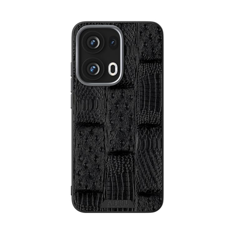 For OPPO Reno13 Pro Global ABEEL Beast Pattern 6D Micro-Embossed MagSafe Genuine Leather Phone Case