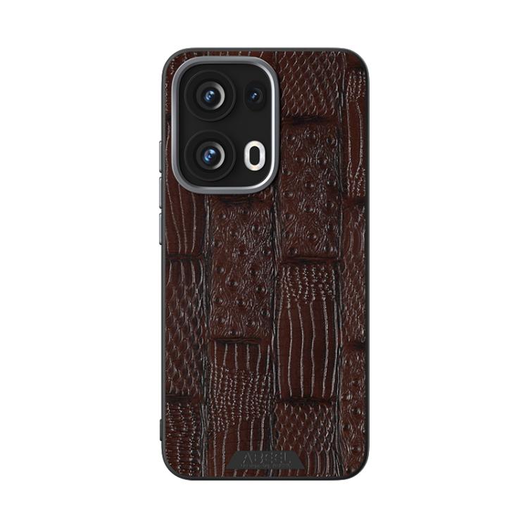 For OPPO Reno13 Pro Global ABEEL Beast Pattern 6D Micro-Embossed MagSafe Genuine Leather Phone Case