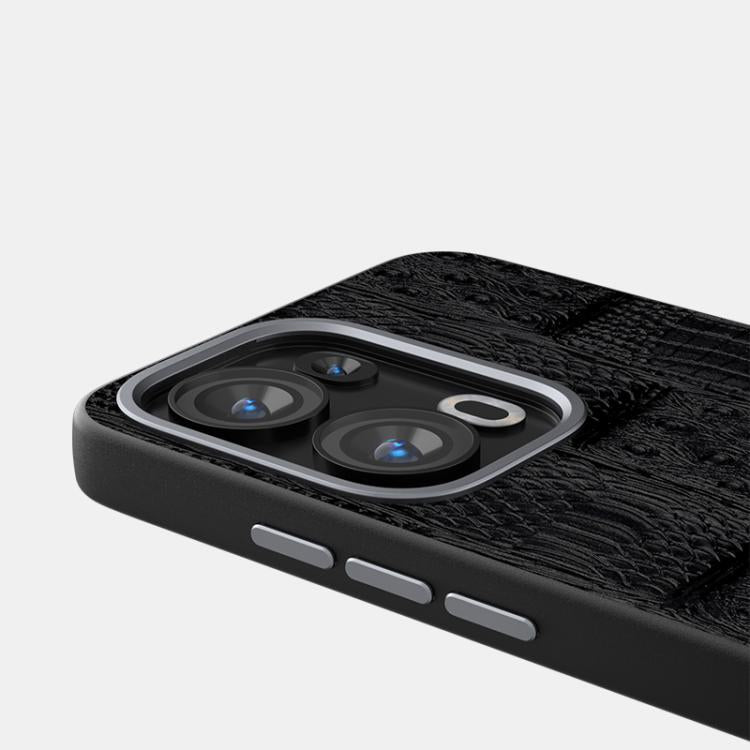 For OPPO Reno13 Pro Global ABEEL Beast Pattern 6D Micro-Embossed MagSafe Genuine Leather Phone Case