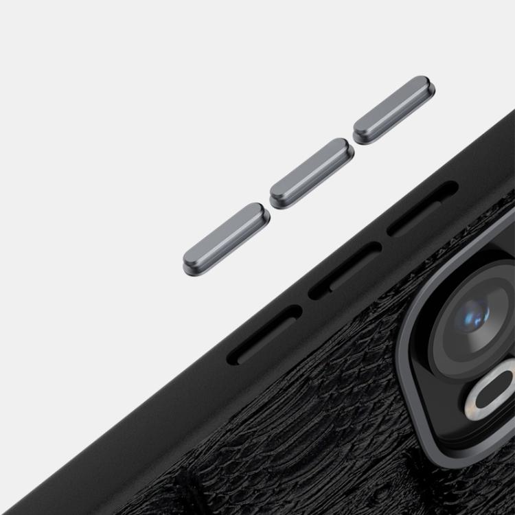 For OPPO Reno13 Global ABEEL Beast Pattern 6D Micro-Embossed MagSafe Genuine Leather Phone Case