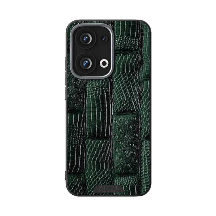 For OPPO Reno13 Global ABEEL Beast Pattern 6D Micro-Embossed MagSafe Genuine Leather Phone Case
