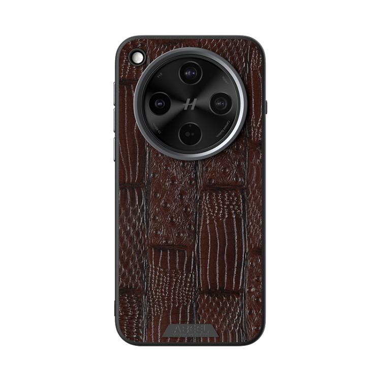 For OPPO Find X8s+ ABEEL Beast Pattern 6D Micro-Embossed MagSafe Genuine Leather Phone Case