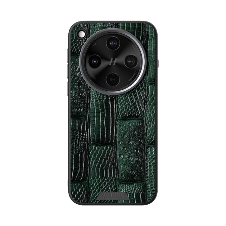 For OPPO Find X8s+ ABEEL Beast Pattern 6D Micro-Embossed MagSafe Genuine Leather Phone Case