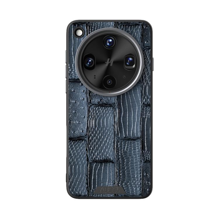 For OPPO Find X8 Ultra ABEEL Beast Pattern 6D Micro-Embossed MagSafe Genuine Leather Phone Case