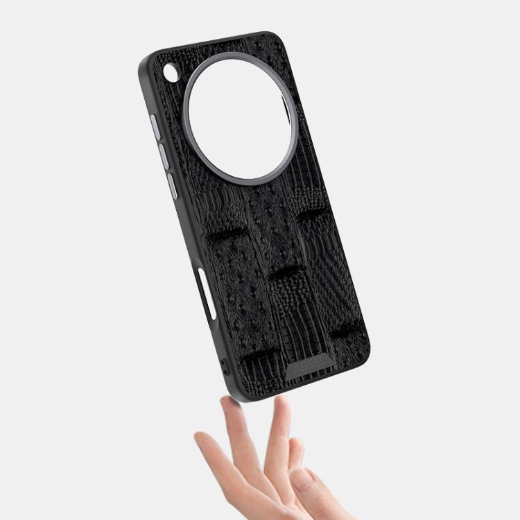 For OPPO Find X8 Ultra ABEEL Beast Pattern 6D Micro-Embossed MagSafe Genuine Leather Phone Case