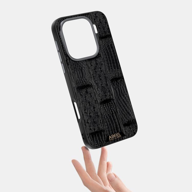 For OPPO Find X9 ABEEL Beast Pattern 6D Micro-Embossed MagSafe Genuine Leather Phone Case
