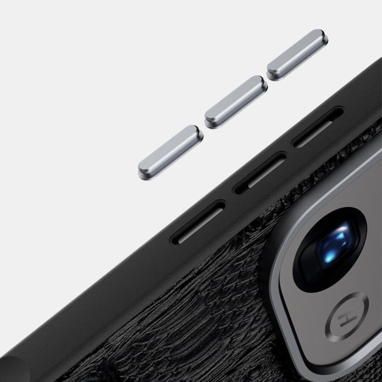For OPPO Find X9 ABEEL Beast Pattern 6D Micro-Embossed MagSafe Genuine Leather Phone Case