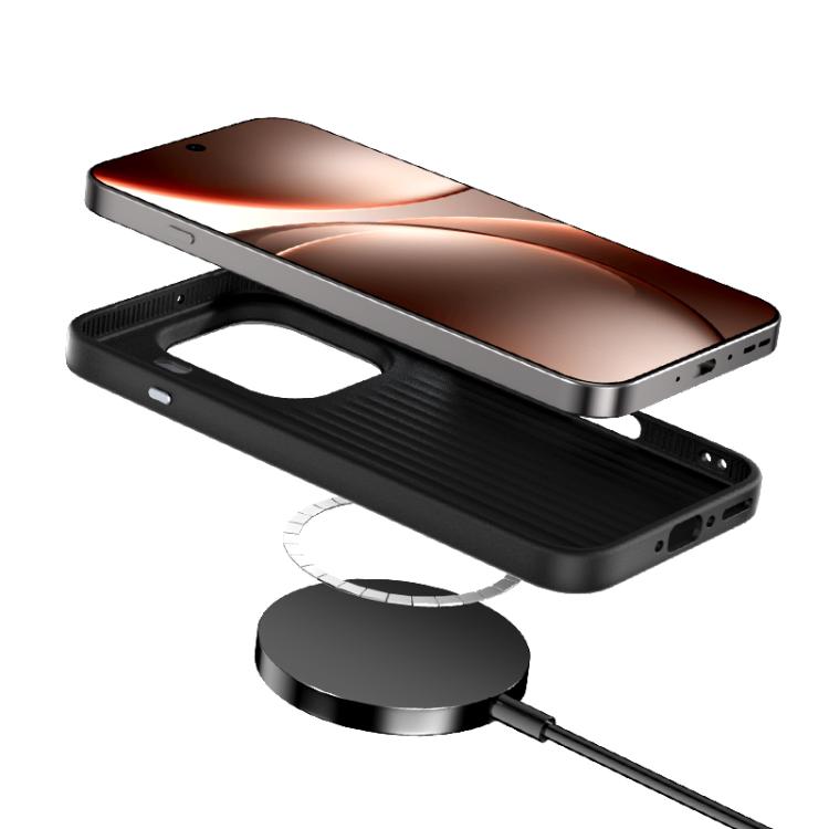 For OPPO Find X9 ABEEL Beast Pattern 6D Micro-Embossed MagSafe Genuine Leather Phone Case