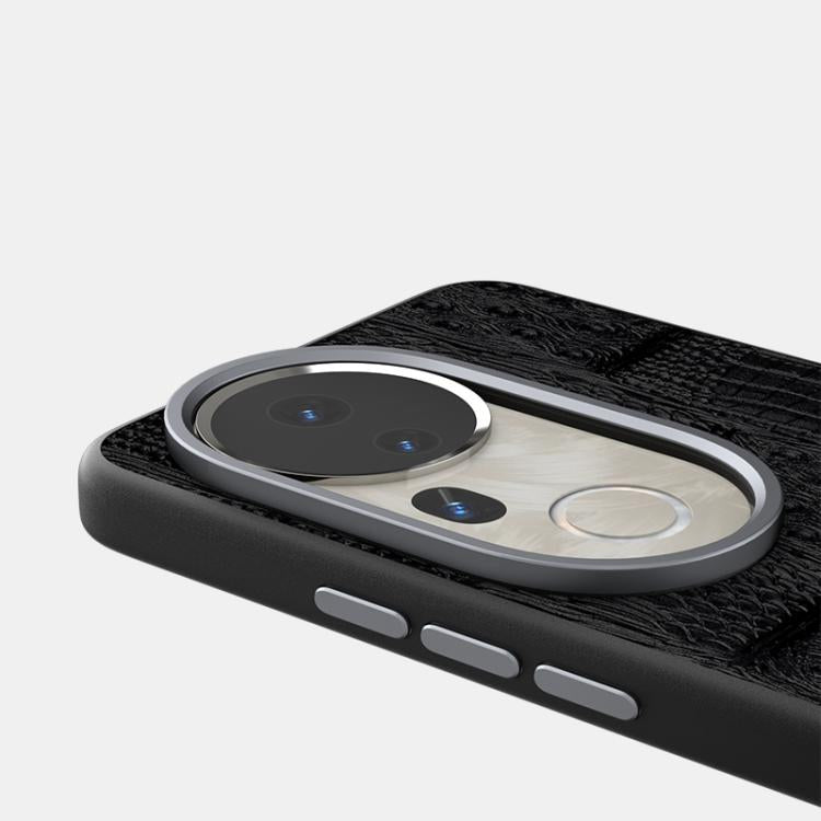 For vivo S20 Pro ABEEL Beast Pattern 6D Micro-Embossed MagSafe Genuine Leather Phone Case