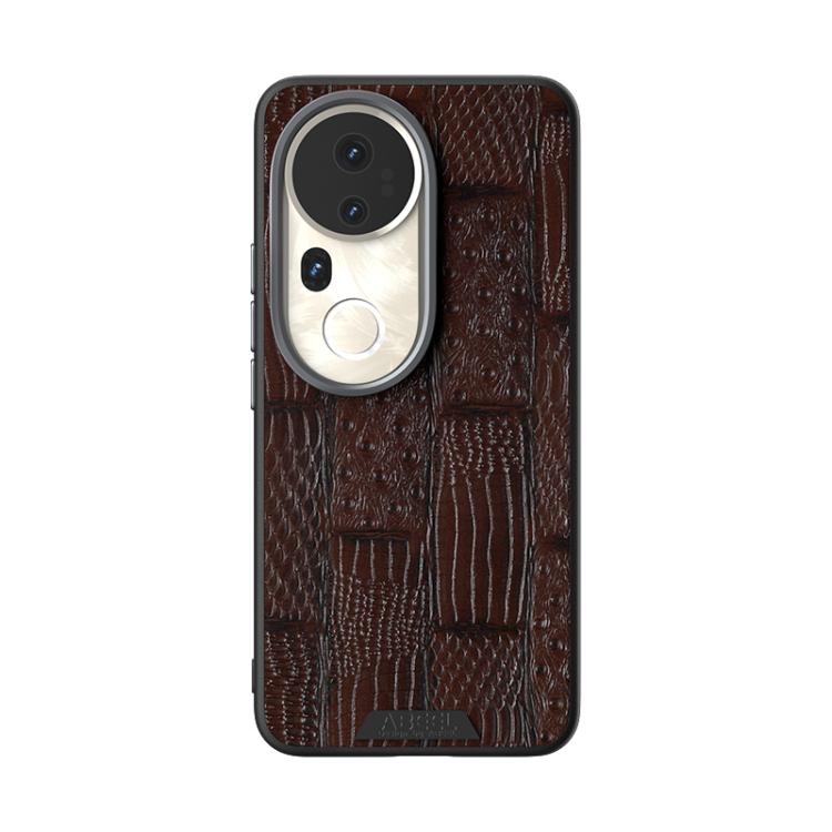 For vivo S20 Pro ABEEL Beast Pattern 6D Micro-Embossed MagSafe Genuine Leather Phone Case