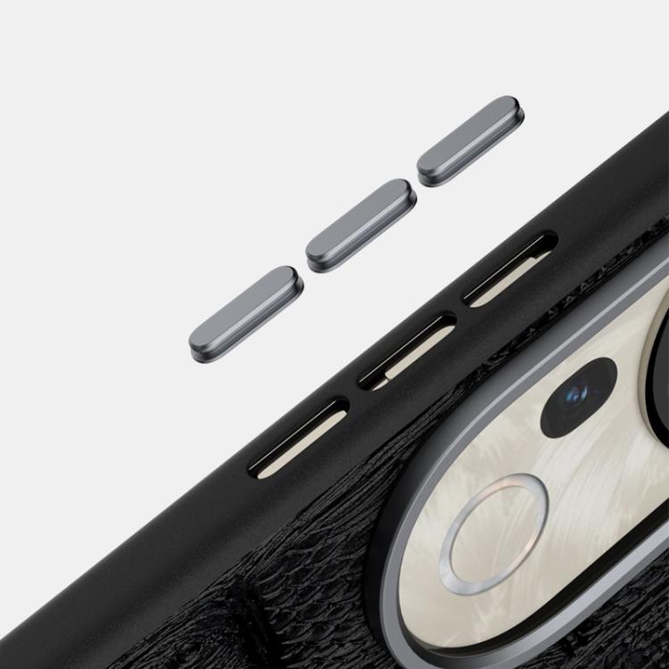 For vivo S20 Pro ABEEL Beast Pattern 6D Micro-Embossed MagSafe Genuine Leather Phone Case