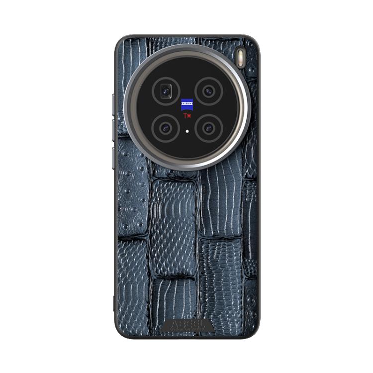 For vivo X200 ABEEL Beast Pattern 6D Micro-Embossed MagSafe Genuine Leather Phone Case