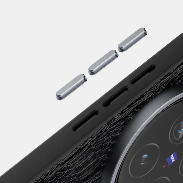 For vivo X200 Ultra ABEEL Beast Pattern 6D Micro-Embossed MagSafe Genuine Leather Phone Case
