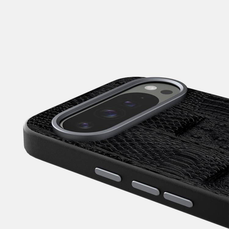 For Google Pixel 10 Pro XL ABEEL Beast Pattern 6D Micro-Embossed MagSafe Genuine Leather Phone Case