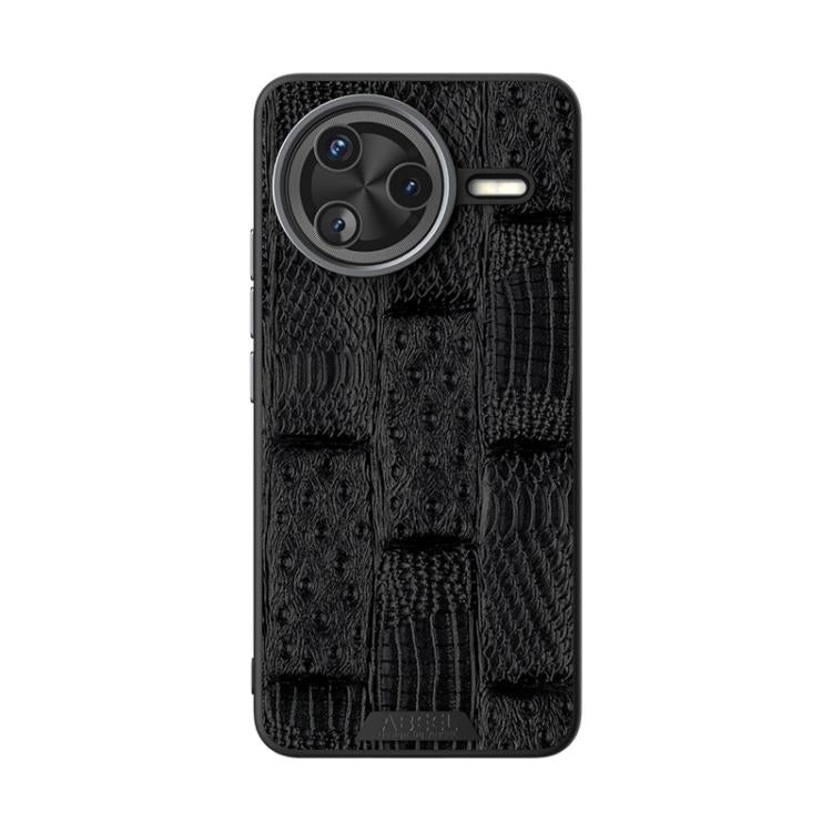 For Redmi K80 ABEEL Beast Pattern 6D Micro-Embossed MagSafe Genuine Leather Phone Case