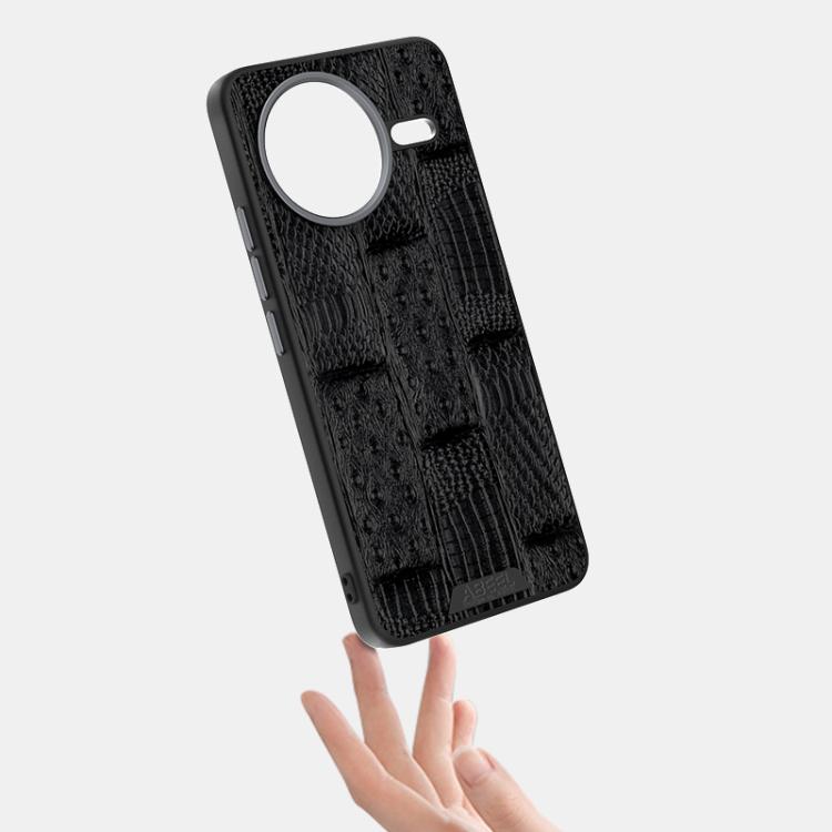 For Redmi K80 ABEEL Beast Pattern 6D Micro-Embossed MagSafe Genuine Leather Phone Case