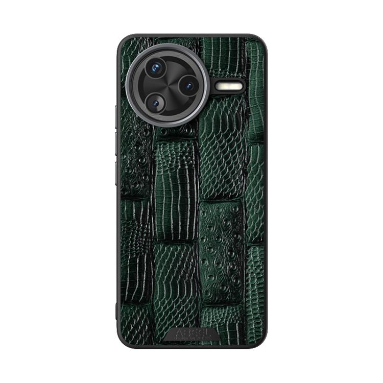 For Redmi K80 Pro Champion Edition ABEEL Beast Pattern 6D Micro-Embossed MagSafe Genuine Leather Phone Case