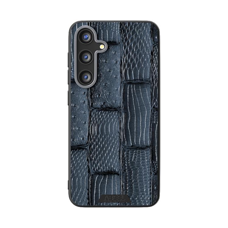 For Samsung Galaxy S24 FE 5G ABEEL Beast Pattern 6D Micro-Embossed MagSafe Genuine Leather Phone Case