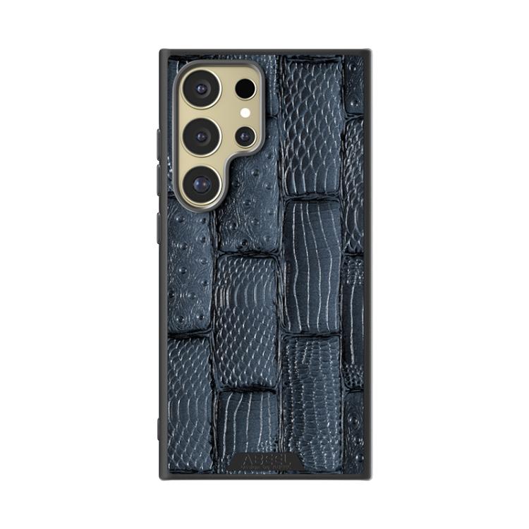 For Samsung Galaxy S24 Ultra 5G ABEEL Beast Pattern 6D Micro-Embossed MagSafe Genuine Leather Phone Case