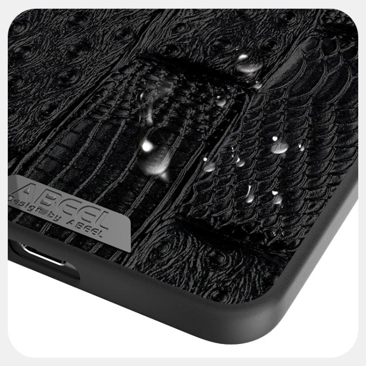 For Samsung Galaxy S25 Edge 5G ABEEL Beast Pattern 6D Micro-Embossed MagSafe Genuine Leather Phone Case
