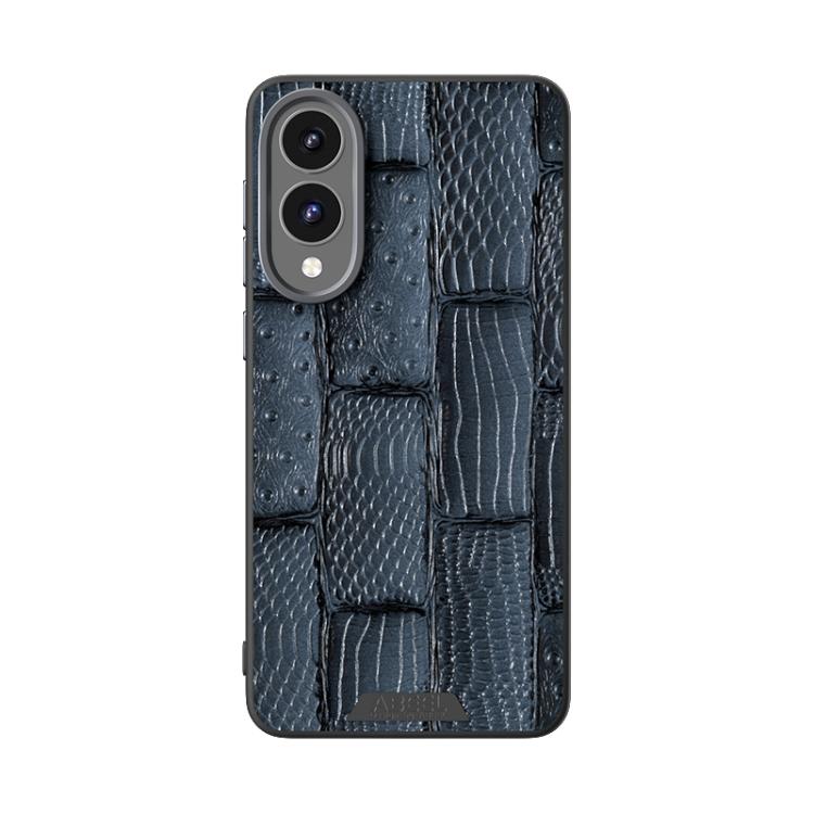 For Samsung Galaxy S25 Edge 5G ABEEL Beast Pattern 6D Micro-Embossed MagSafe Genuine Leather Phone Case