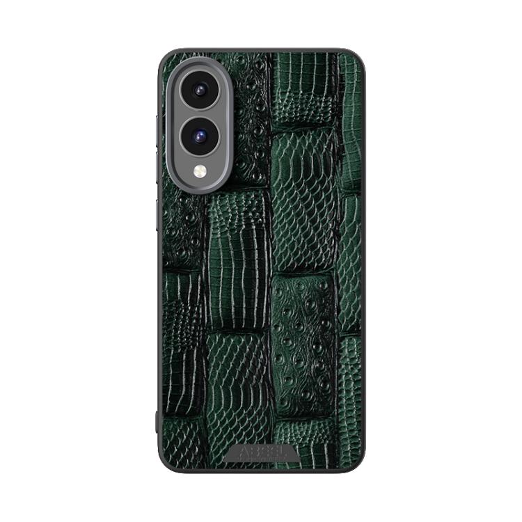 For Samsung Galaxy S25 Edge 5G ABEEL Beast Pattern 6D Micro-Embossed MagSafe Genuine Leather Phone Case