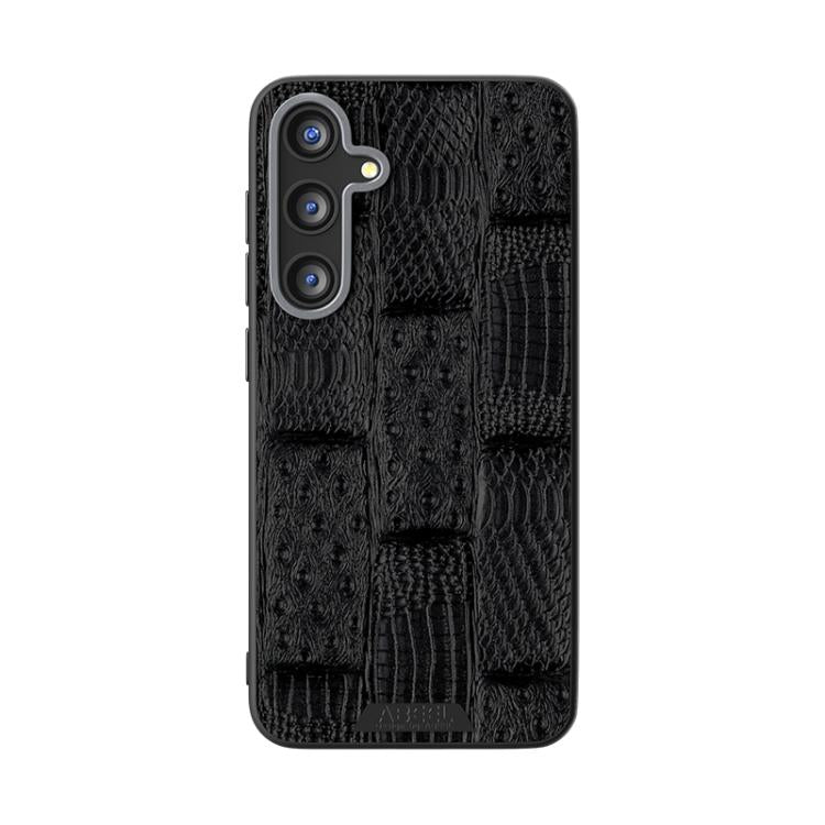 For Samsung Galaxy S25 5G ABEEL Beast Pattern 6D Micro-Embossed MagSafe Genuine Leather Phone Case