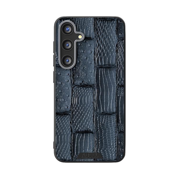 For Samsung Galaxy S25 5G ABEEL Beast Pattern 6D Micro-Embossed MagSafe Genuine Leather Phone Case
