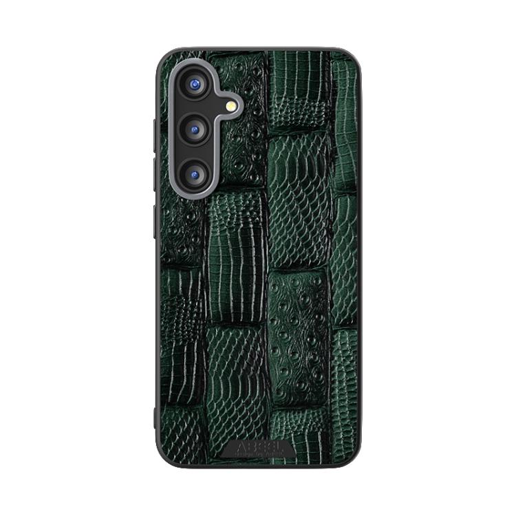 For Samsung Galaxy S25 5G ABEEL Beast Pattern 6D Micro-Embossed MagSafe Genuine Leather Phone Case