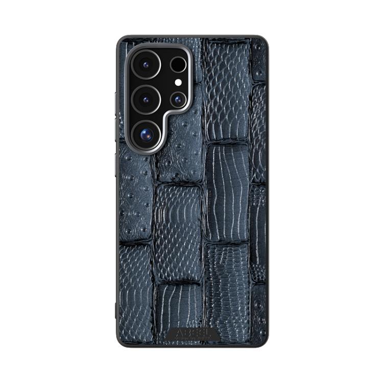 For Samsung Galaxy S25 Ultra 5G ABEEL Beast Pattern 6D Micro-Embossed MagSafe Genuine Leather Phone Case