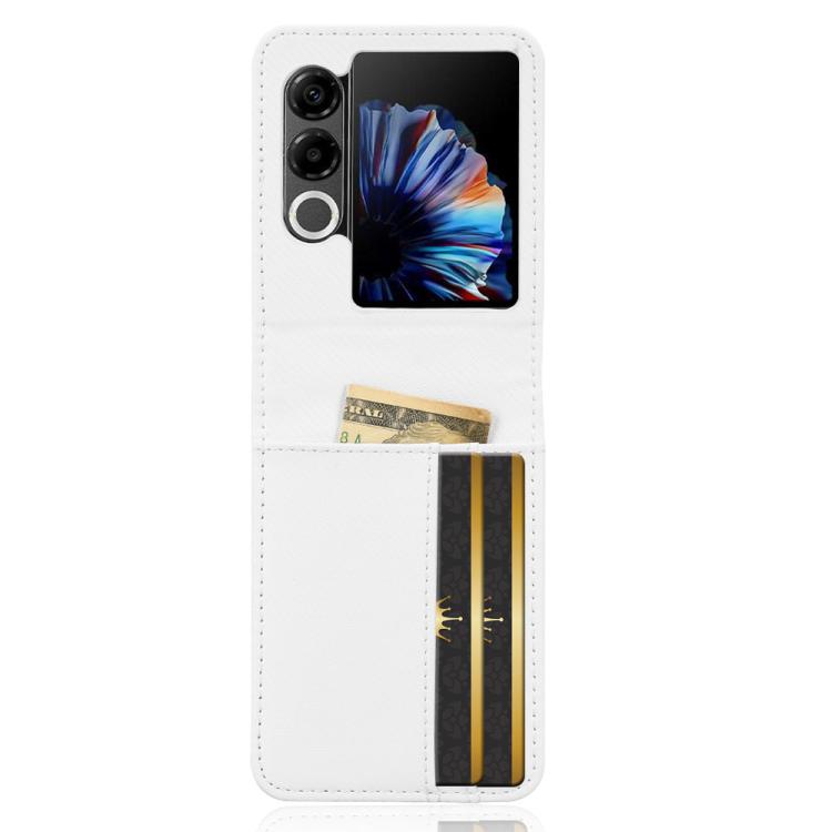 For ZTE nubia Flip2 Card Slot PU Leather PC Phone Case