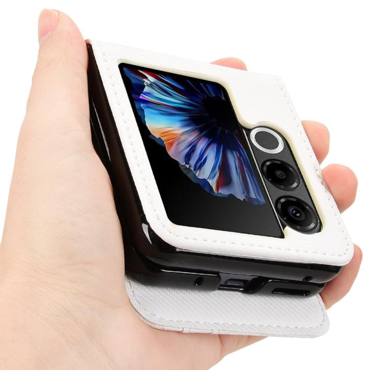 For ZTE nubia Flip2 Card Slot PU Leather PC Phone Case