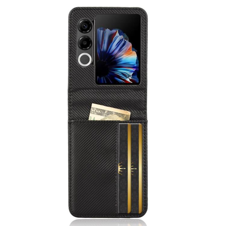 For ZTE nubia Flip2 Card Slot PU Leather PC Phone Case