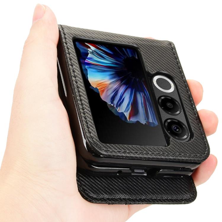 For ZTE nubia Flip2 Card Slot PU Leather PC Phone Case