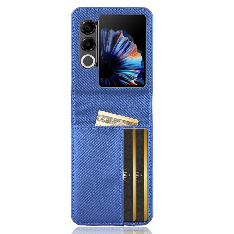 For ZTE nubia Flip2 Card Slot PU Leather PC Phone Case