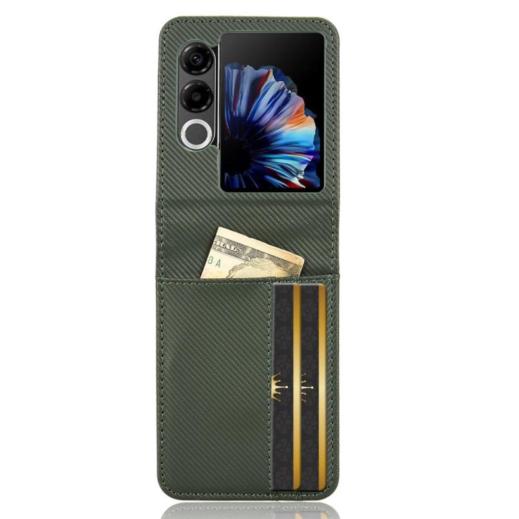 For ZTE nubia Flip2 Card Slot PU Leather PC Phone Case