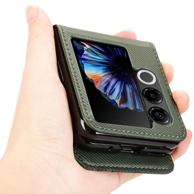 For ZTE nubia Flip2 Card Slot PU Leather PC Phone Case
